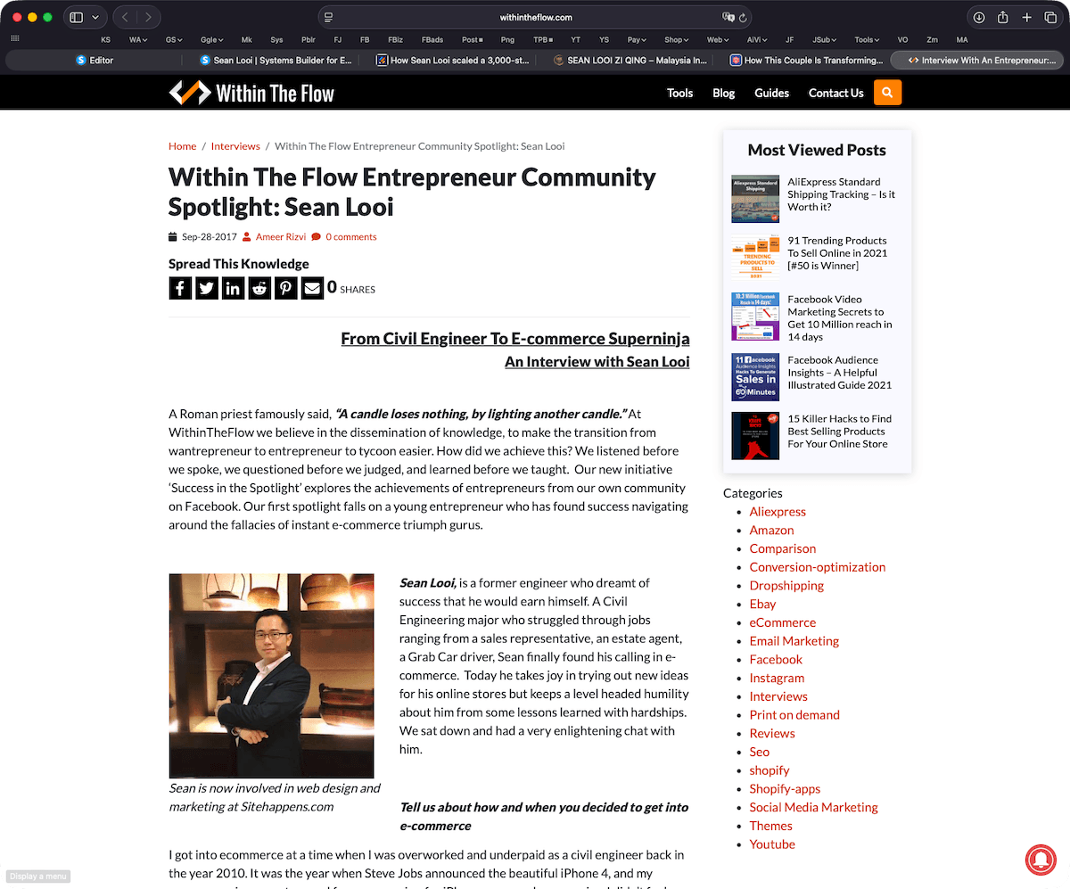 Within The Flow interview